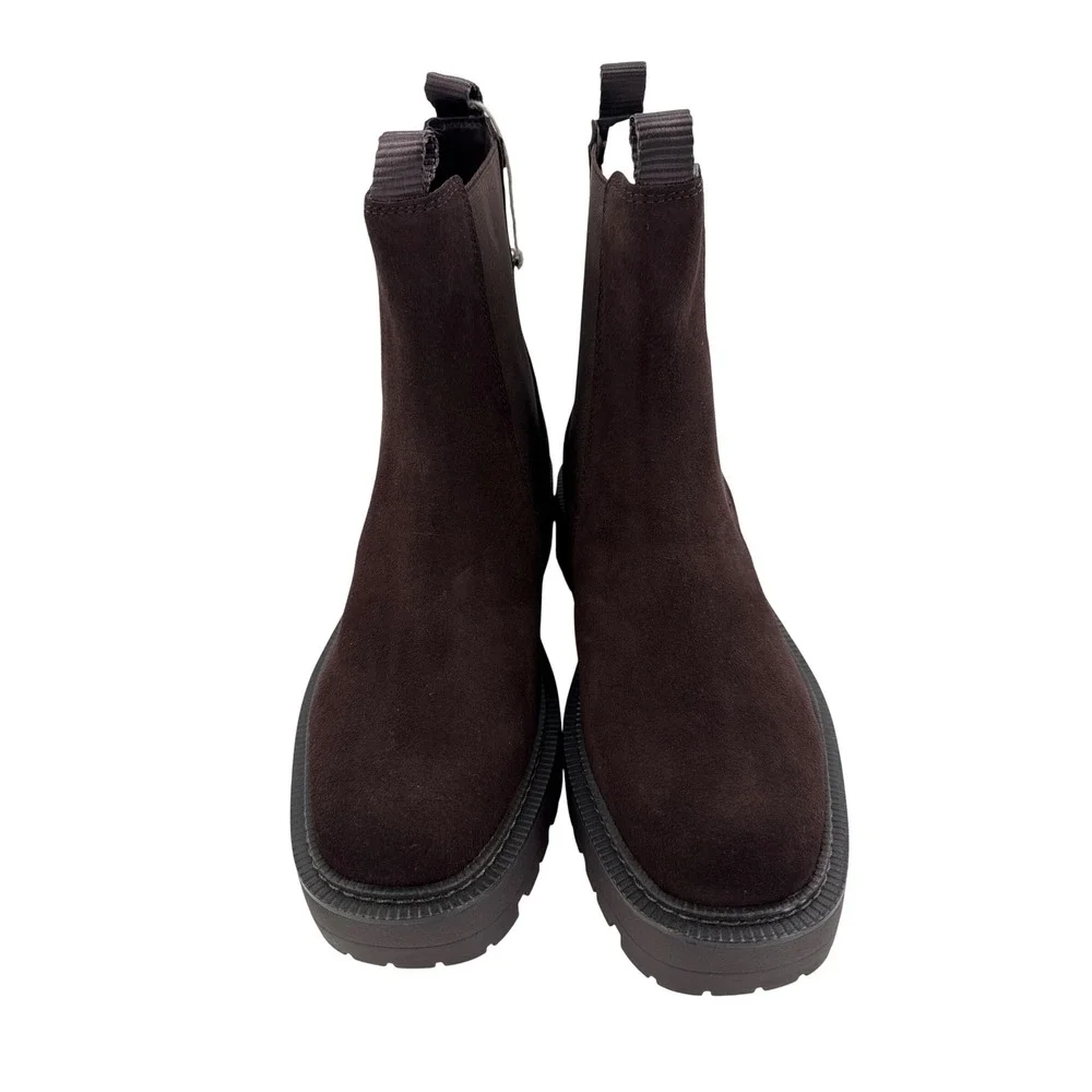 Sam Edelman Boots Womens 8 Brown‎ Laguna Chelsea Weatherproof Suede  Luguna